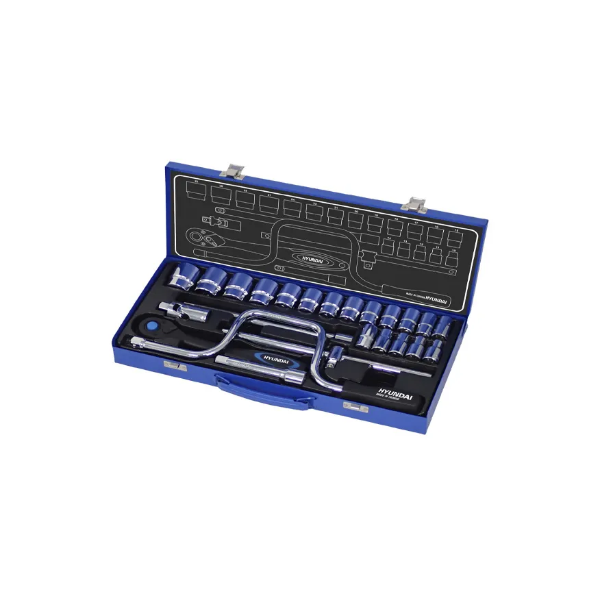 9124 (1) جعبه بکس 1/2 اینچ ، ۲۴ پارچه با سطح فول پولیش مدل HT-9124 - تصویر 1